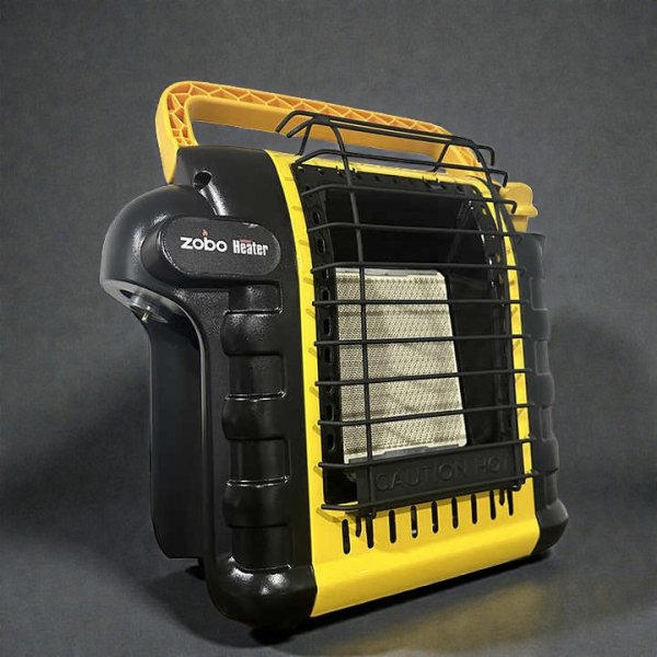 Портативний газовий обігрівач Zobo ZB-GB9 для кемпінгу та зимової риболовлі — 2.6 кВт з функцією приготування їжі