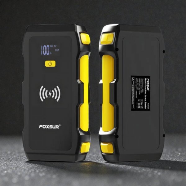 Пусковое устройство Foxsur FJS-800 — бустер 900A для запуска авто в любой мороз
