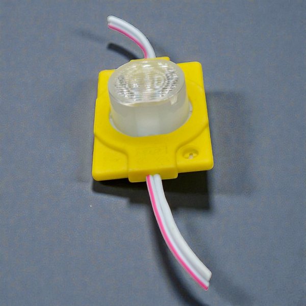 Жовтий торцевий LED-модуль 12V SMD 3030 IP65 1.5W для реклами та авто | Купити світлодіодний модуль