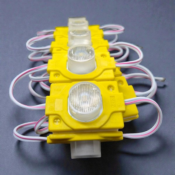 Жовтий торцевий LED-модуль 12V SMD 3030 IP65 1.5W для реклами та авто | Купити світлодіодний модуль