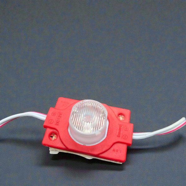 Красный торцевой LED-модуль 12V (SMD 3030) 1.5W IP65 — Яркая подсветка для авто и рекламы
