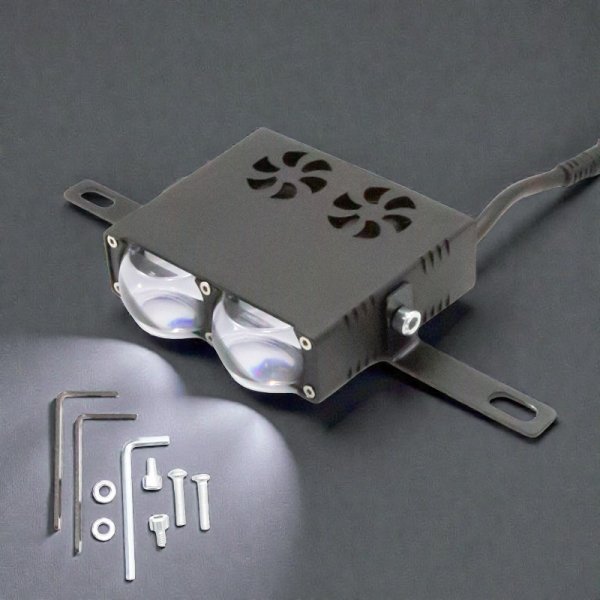 Додаткові LED фари L26 40W 12-80V (2 лінзи, Білий/Жовтий/RGB) комплект 2 шт