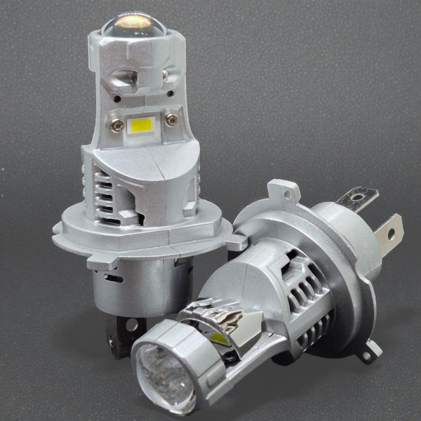 Міні-лінзи LED H4 GS16 40W 11-18V 6500K (Код 90164) — 16 діодів 7035, Розмір 1 в 1 як галоген