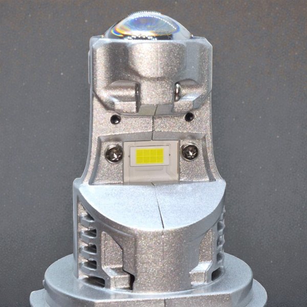 Міні-лінзи LED H4 GS16 40W 11-18V 6500K (Код 90164) — 16 діодів 7035, Розмір 1 в 1 як галоген