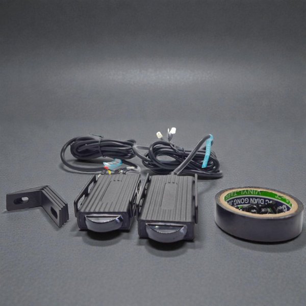 Ультракомпактні LED фари GS LG12 (12x32x62мм) 10-30V White 26W / Yellow 14W — Міні-стробоскопи (Арт. 85712)