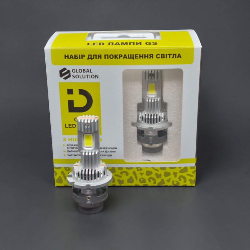LED лампи GS Type 2 D4S/D4R 45W 10000LM — пряма заміна ксенону 1 в 1