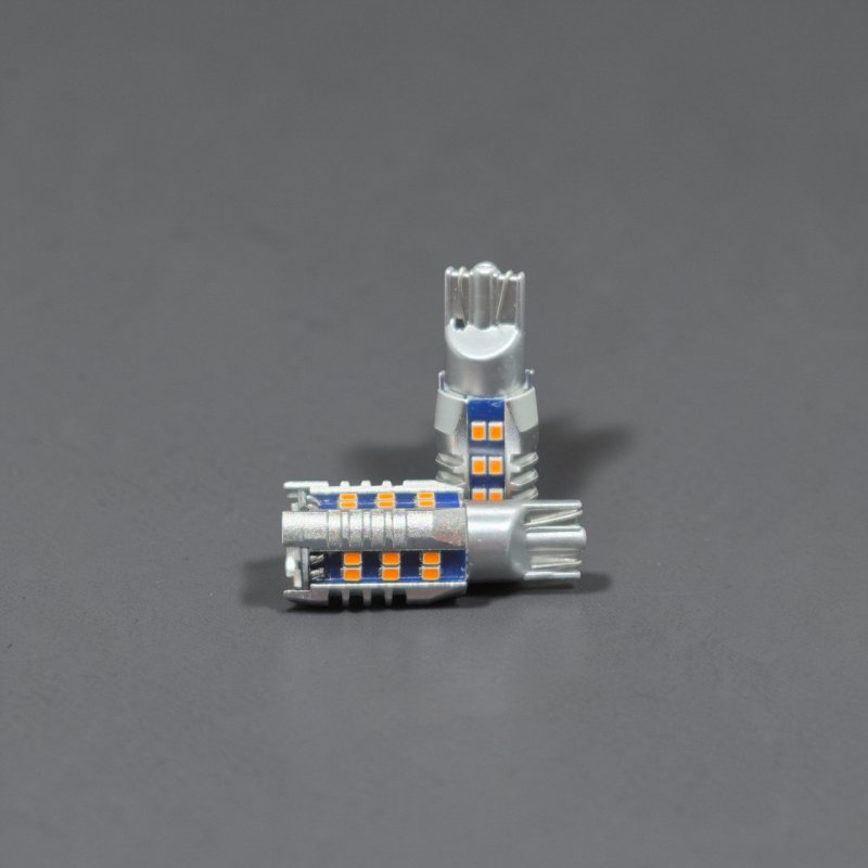 LED лампа T15 W16W 12-24V 30SMD Philips Driver CANBUS Жовта (Amber)
