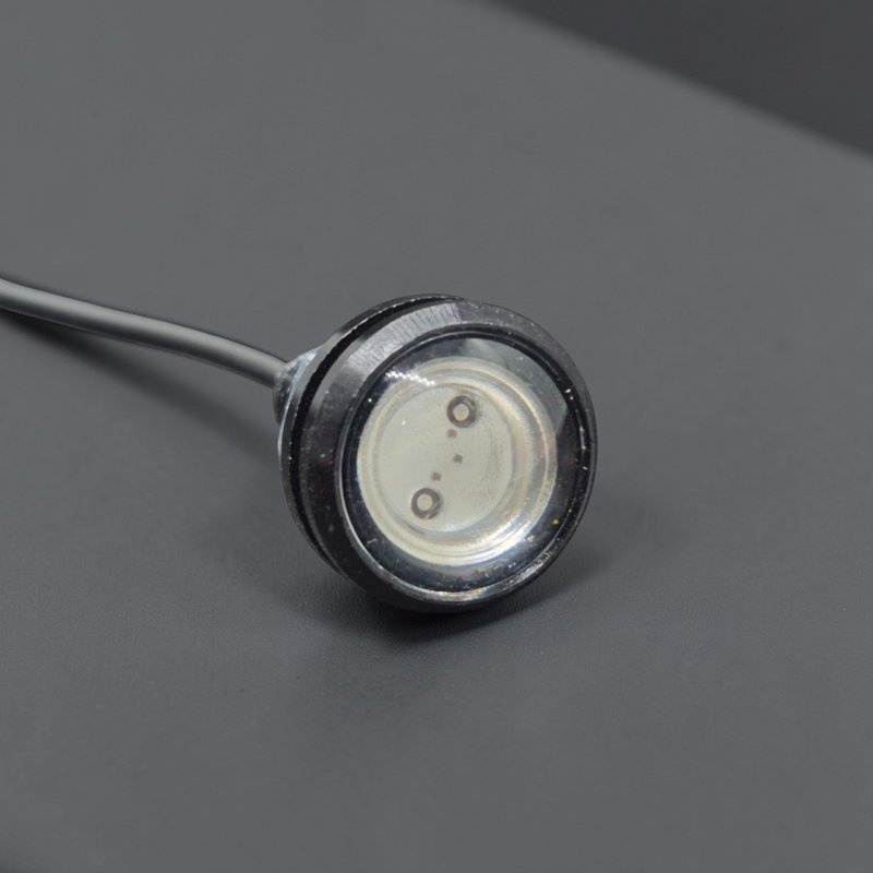 LED лампа Орлине око 23мм 12V COB 200LM Червона (Eagle Eye) — вологозахищена IP67
