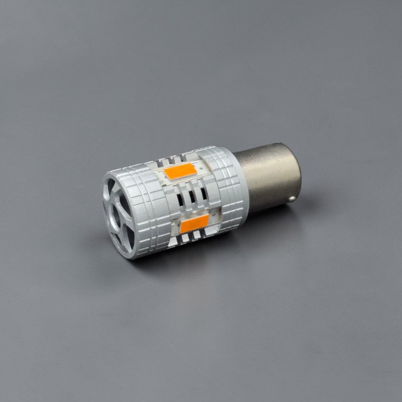 LED лампа GS 1156 (BAU15s) CSP7035 4SMD Super CANBUS Жовта (PY21W)