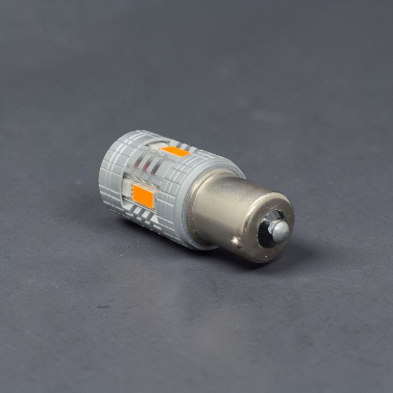 LED лампа GS 1156 (BAU15s) CSP7035 4SMD Super CANBUS Жовта (PY21W)