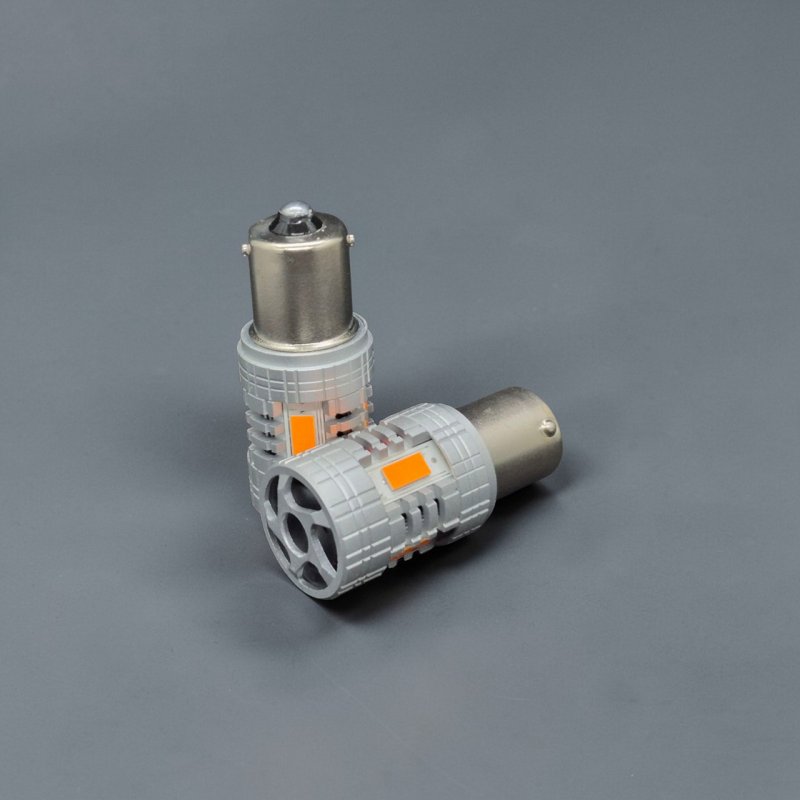 LED лампа GS 1156 (BAU15s) CSP7035 4SMD Super CANBUS Жовта (PY21W)