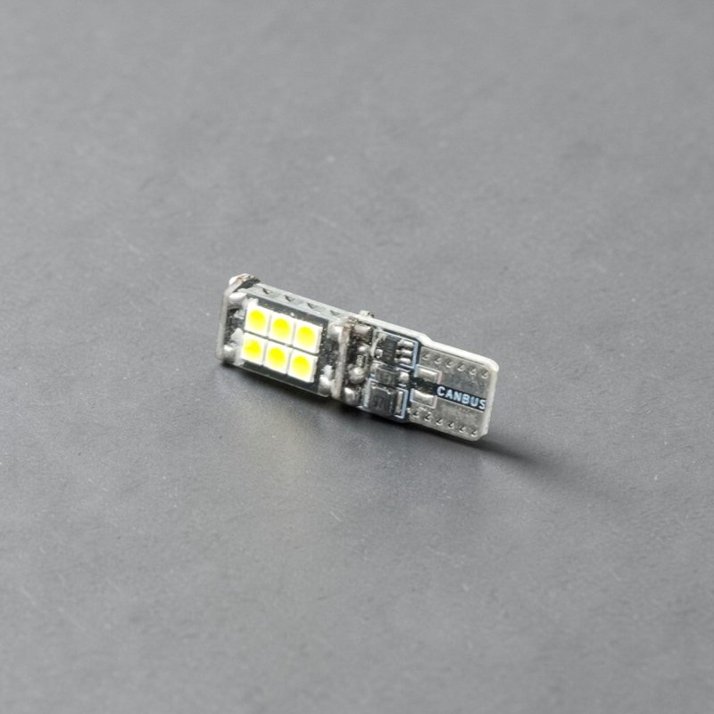Светодиодная автомобильная лампа GS T10 (W5W) 3030-15SMD Samsung CANBUS 12V White