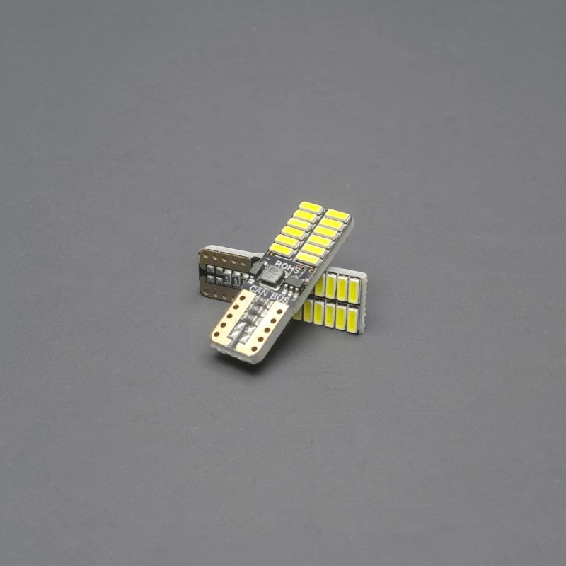 Светодиодная автомобильная лампа T10 (W5W) 4014-24SMD 12-24V CANBUS White