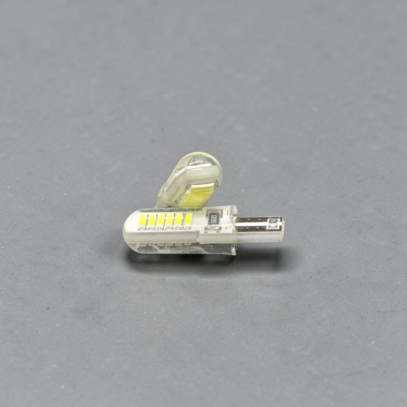 Світлодіодна автолампа T10 (W5W) 7020-12SMD Crystal Silicone 12-24V Ice White 320°