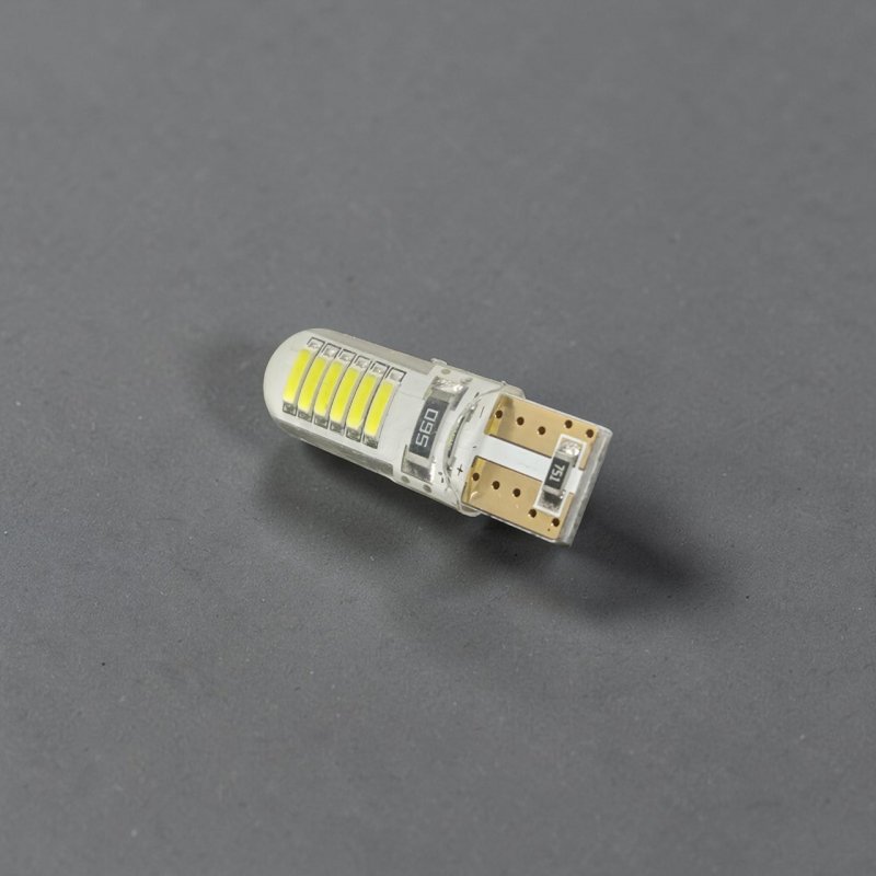 Світлодіодна автолампа T10 (W5W) 7020-12SMD Crystal Silicone 12-24V Ice White 320°