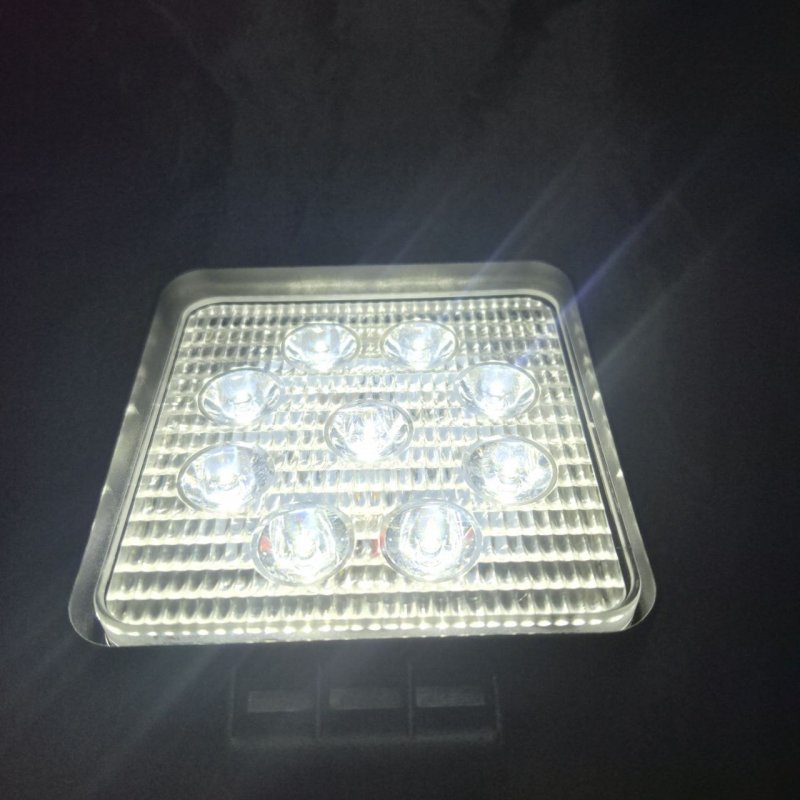 LED фара додаткова GS 9 Cree Led 27W квадратна ультратонка — 9-32V, IP67, для авто, вантажівок та спецтехніки