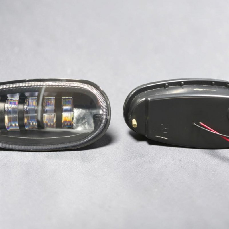 Протитуманні фари LED для Daewoo Lanos Sens Chance — 5 лінз CREE 50W штатне встановлення з правильною світлотіньовою межею
