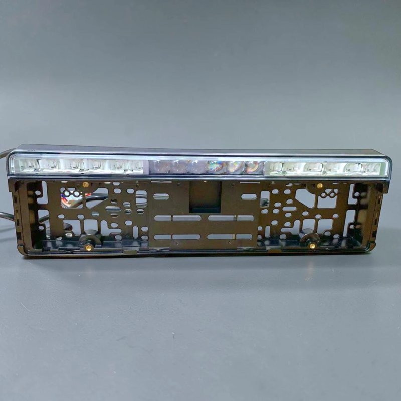 Двоколірна рамка номерного знака GS EU-Standard з LED-балкою 10-30V