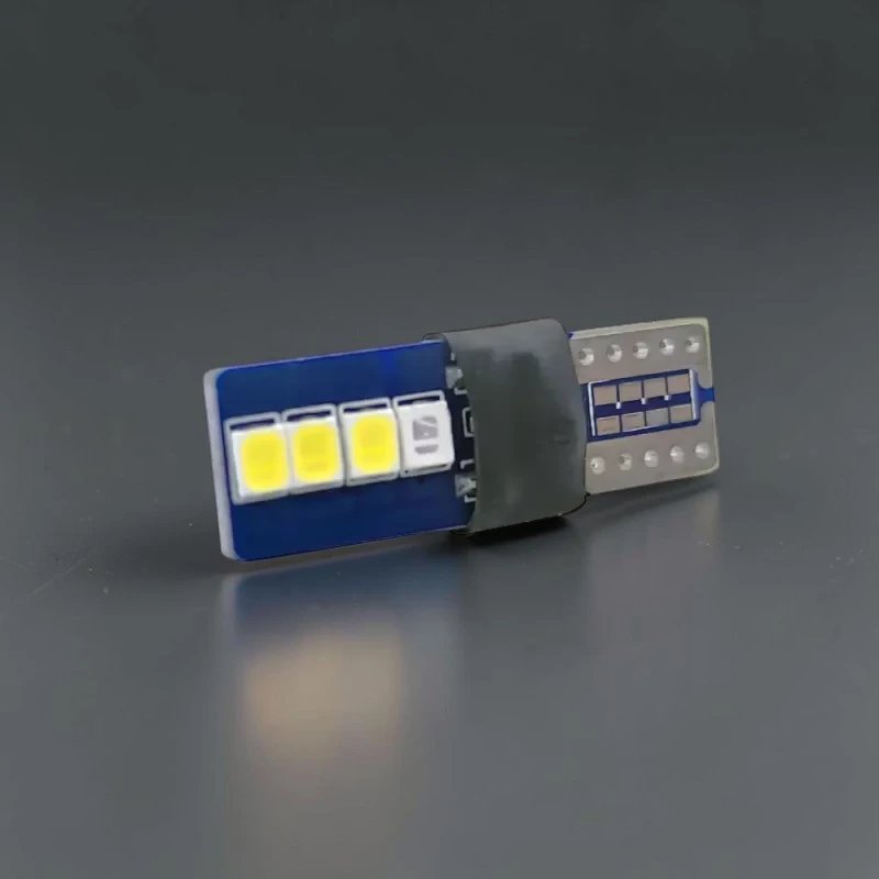 LED лампа GS 12V T10-3030-8SMD (аналог W5W), белый/синий