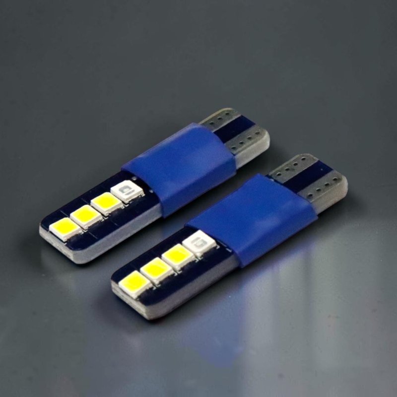 LED лампа GS 12V Т10-3030-8SMD (аналог лампи W5W) Білий/Червоний