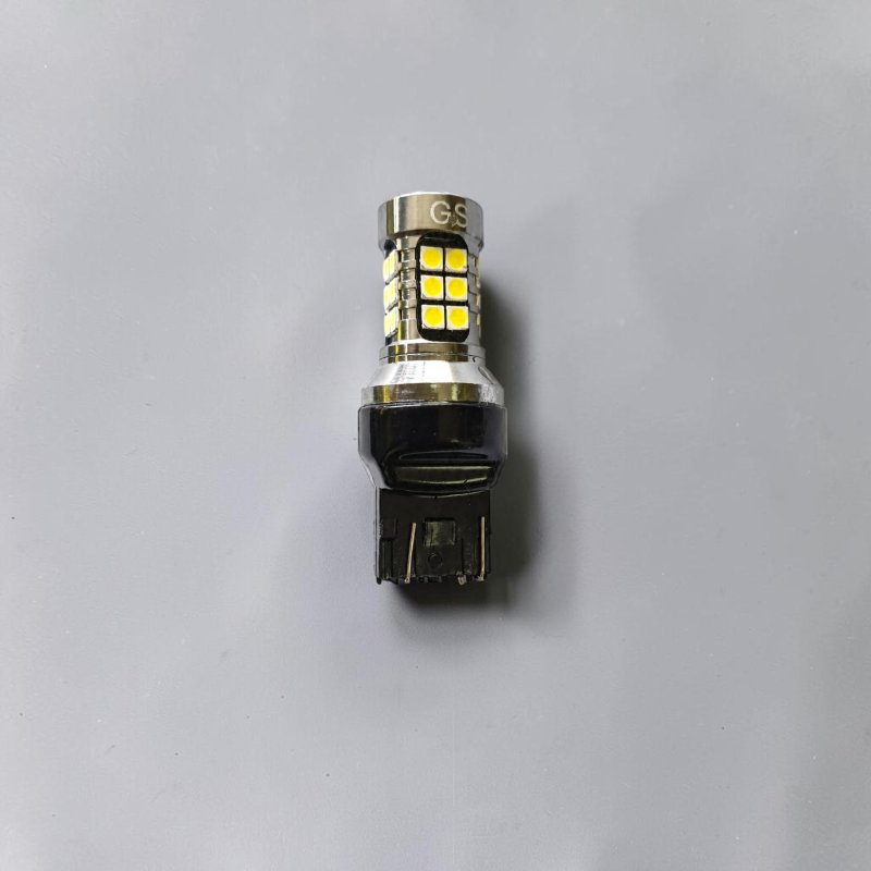 Світлодіодна лампа GS 12-24V 7443-2835-27SMD Сanbus Безцокольна Одноконтактна (аналог лампи W21/5W) Білий