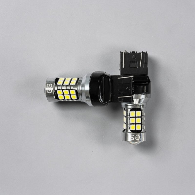 Світлодіодна лампа GS 12-24V 7443-2835-27SMD Сanbus Безцокольна Одноконтактна (аналог лампи W21/5W) Білий