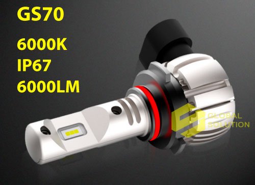 Автомобильная LED лампа Global Solution GS70 HIR2(9012) 20W 6000LM IP67 6000K