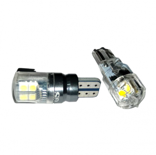 Светодиодная лампа GS T10 3030 8SMD Canbus 12-24V (аналог лампы W5W)