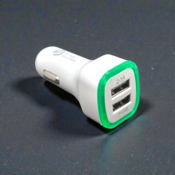 Зарядний пристрій в авто GS USB 2.1A 12-24V Зелений купити Україна