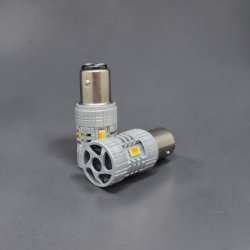 LED лампа 1157 P21/5W Белая GS CSP7035 Super CANBUS | Топ для Audi